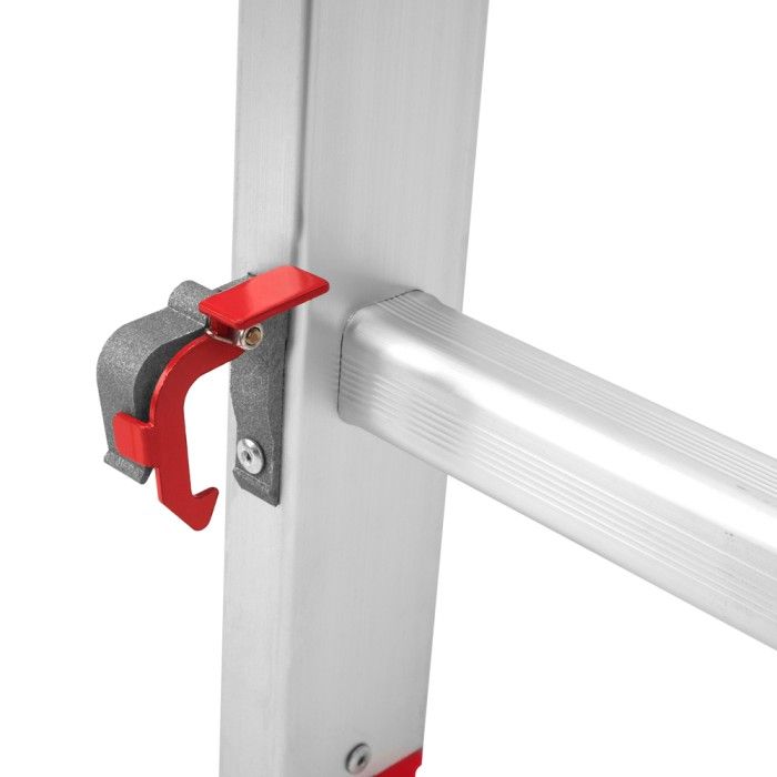 Драбина алюмінієва 3-х секційна Квітка PRO (3х8 сходинок) (110-9308)