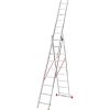 Драбина алюмінієва 3-х секційна Квітка PRO (3х9 сходинок) (110-9309)