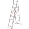 Драбина алюмінієва 3-х секційна Квітка PRO (3х9 сходинок) (110-9309)