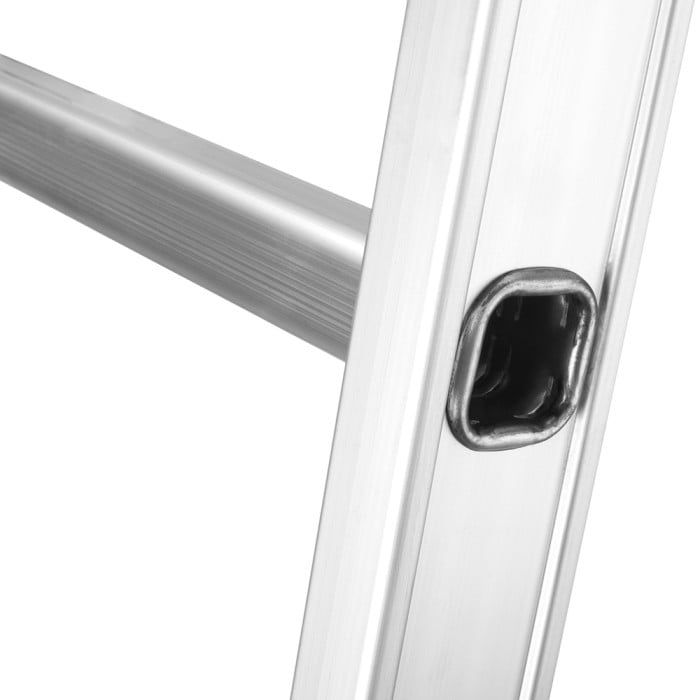 Драбина алюмінієва 3-х секційна Квітка PRO (3х9 сходинок) (110-9309)