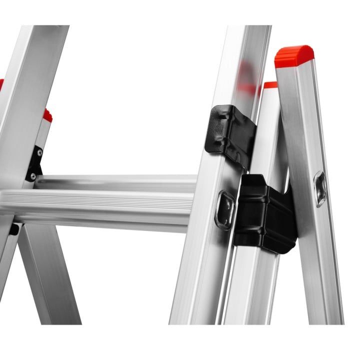 Драбина алюмінієва 3-х секційна Квітка PRO (3х9 сходинок) (110-9309)