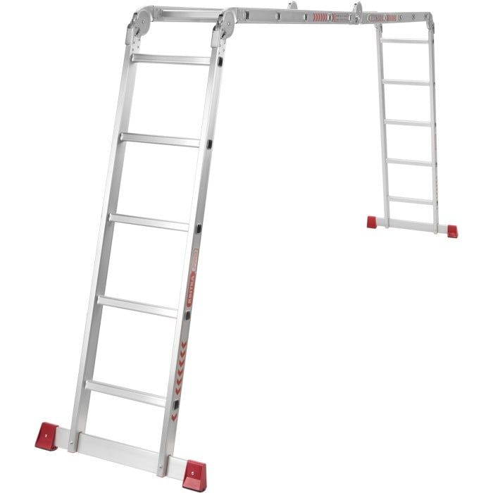 Драбина-трансформер алюмінієва Квітка PRO HD (4х5 сходинок) (110-9605)