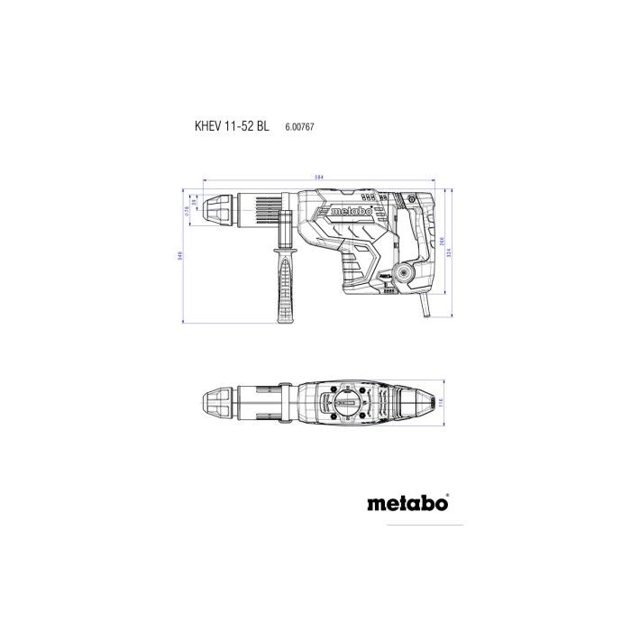 Перфоратор Metabo KHEV 11-52 BL (1.5 кВт, 18.8 Дж) (600767500)