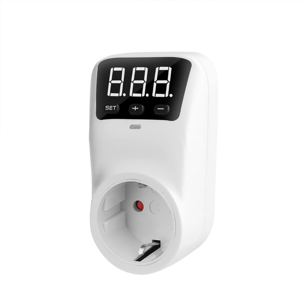 Реле захисне в розетку з цифровим дисплеєм HLP02-EU