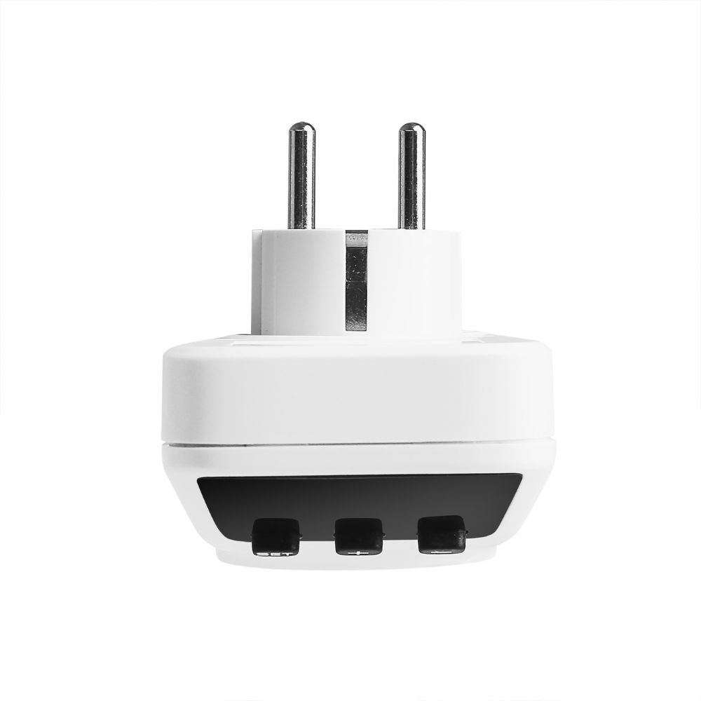 Реле захисне в розетку з цифровим дисплеєм HLP02-EU