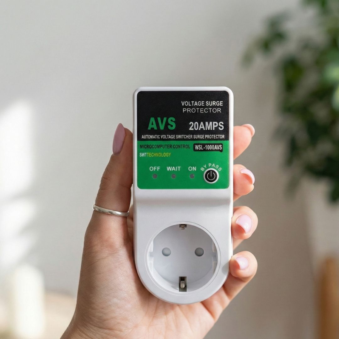 Автоматичне захисне реле в розетку AVS 20А 170–260В відсікач напруги WSL-1000AVS