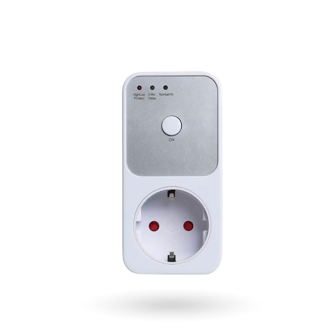 Автоматичне захисне реле в розетку AXOTEN 16A 170–260В відсікач напруги затримка 5~6 хвилин