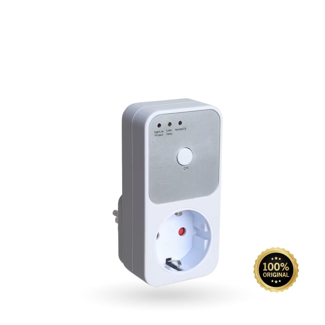 Автоматичне захисне реле в розетку AXOTEN 16A 170–260В відсікач напруги затримка 5~6 хвилин