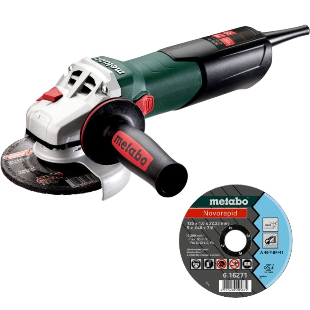 Угловая шлифмашина Metabo W 9-125 QUICK (0.9 кВт, 125 мм)