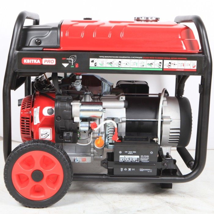 Бензиновий генератор КВІТКА PRO SC7000E + олива (5.8 кВт) (110-7005)