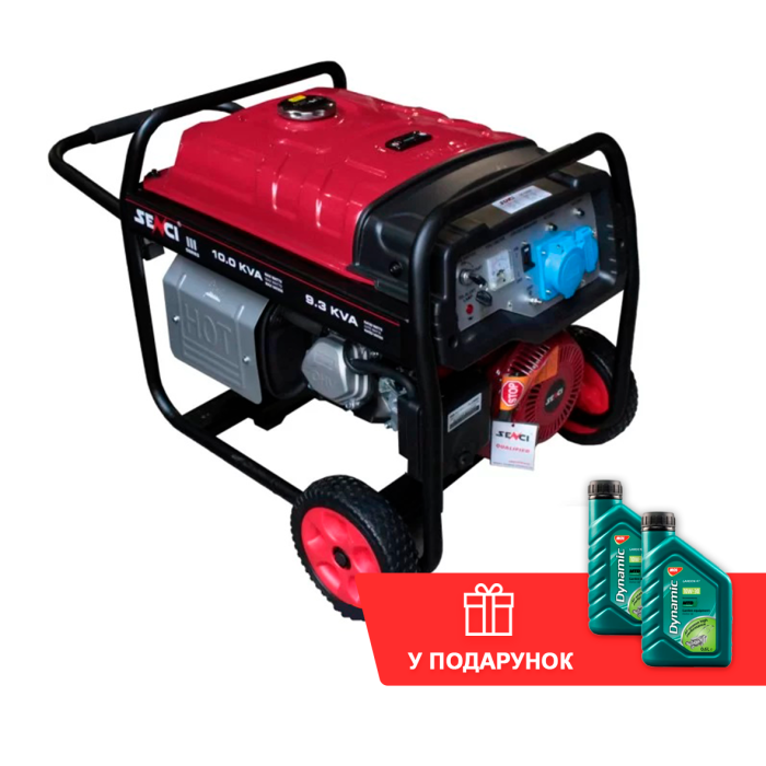 Бензиновий генератор SENCI SC15000E + олива (8 кВт)