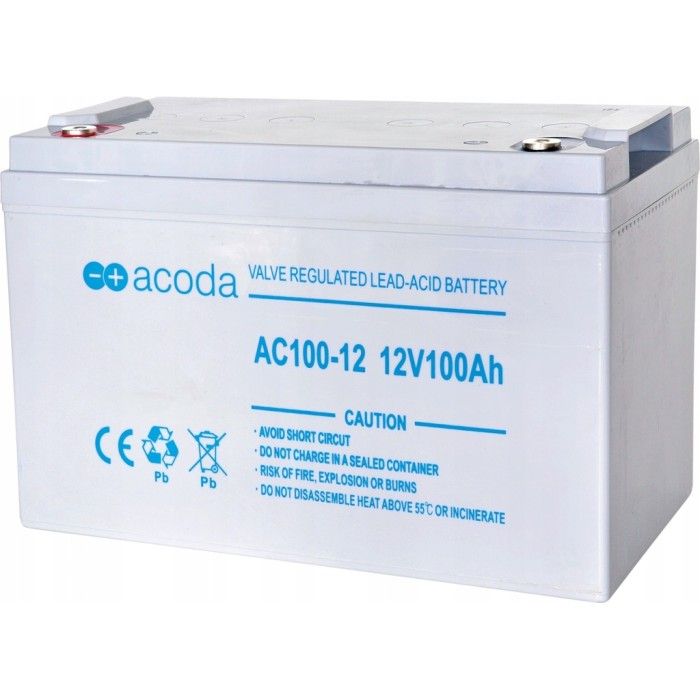 Гелевий акумулятор ACODA AC100 для ДЖВ (12 В, 100 А*год)