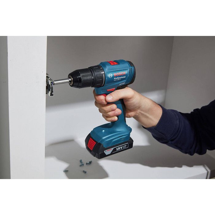 Акумуляторний шуруповерт Bosch GSB 185-LI Professional (18 В, 2х2 А*год, 50 Н*м) (06019K3100)