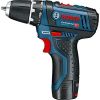 Шуруповерт акумуляторний + набір біт Bosch Professional GSR 12V-15 (12 В, 2х2 А*год, 30 Н*м) (060186