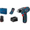 Шуруповерт акумуляторний + набір біт Bosch Professional GSR 12V-15 (12 В, 2х2 А*год, 30 Н*м) (060186