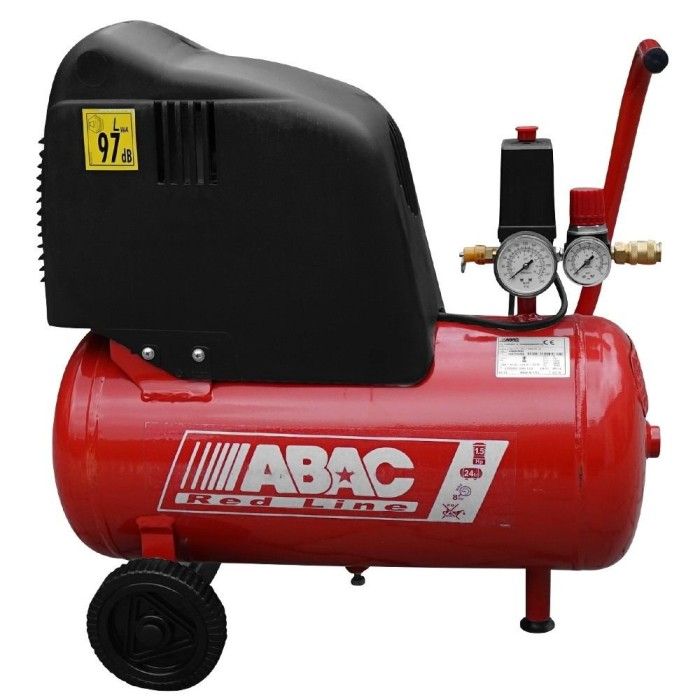 Безмасляний компресор ABAC POLE POSITION OM195 Red Line (180 л/хв, 1.1 кВт) (4116021801)