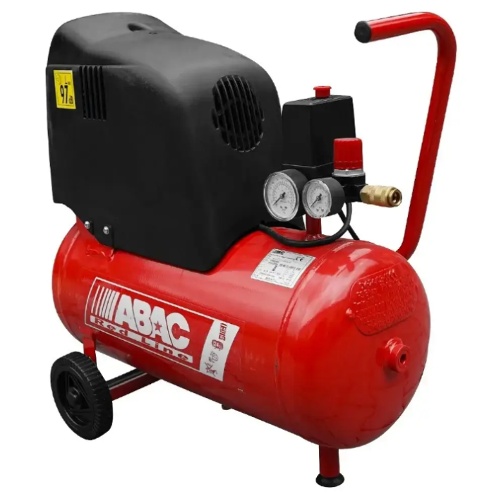 Безмасляний компресор ABAC POLE POSITION OM195 Red Line (180 л/хв, 1.1 кВт) (4116021801)
