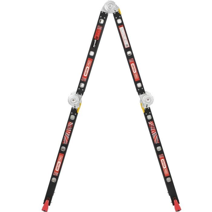 Драбина-трансформер алюмінієва Квітка PRO HD BLACK (4х3 сходинки) (110-9039)