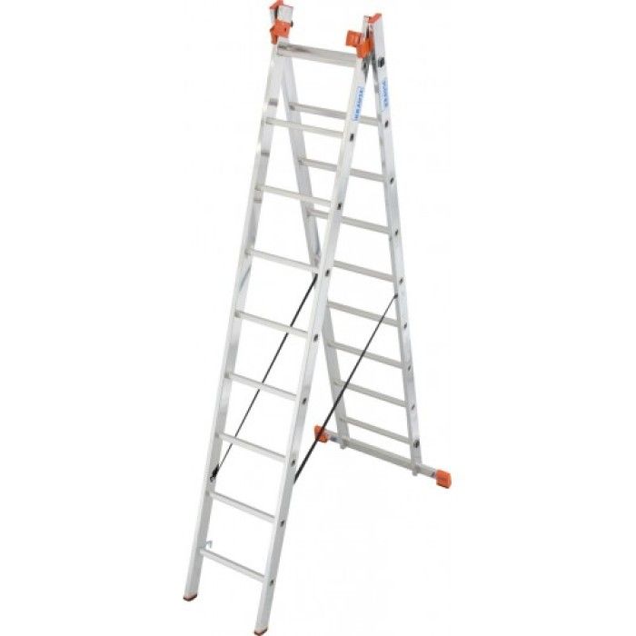 Універсальна 3-секційна драбина KRAUSE Tribilo (3х9 сходинок) (129673)