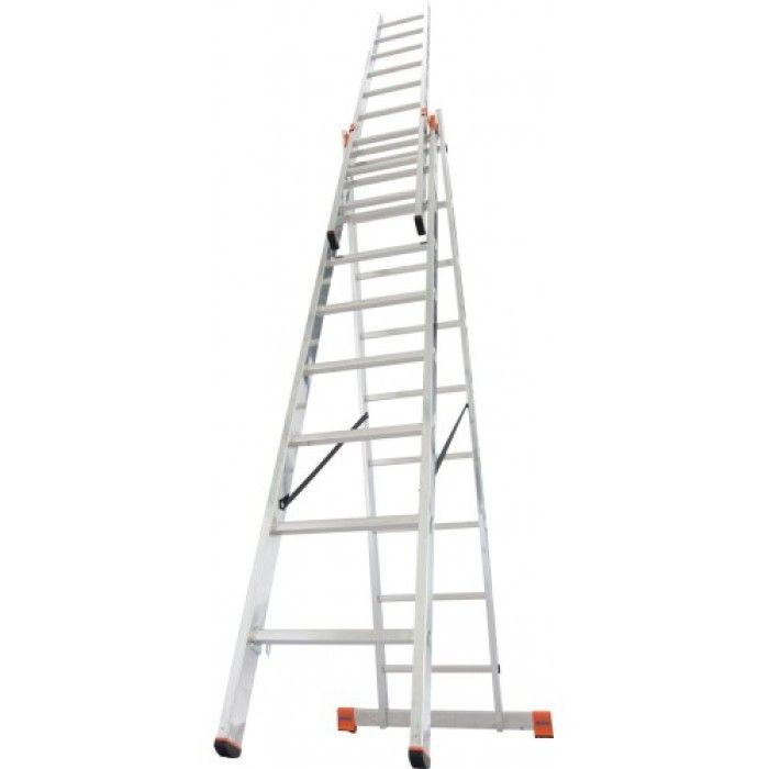 Універсальна 3-секційна драбина KRAUSE Tribilo (3х9 сходинок) (129673)