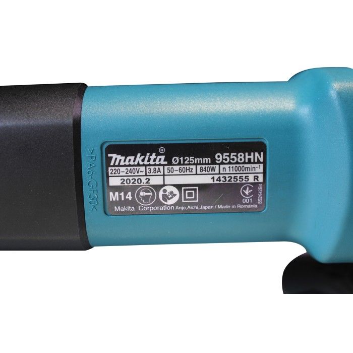 Кутова шліфмашина Makita 9558HNG (0.84 кВт, 125 мм)