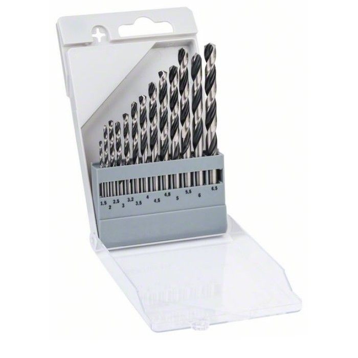 Набор сверл по металлу (13шт), 1,5-6,5 мм, HSS PointTeQ, Bosch