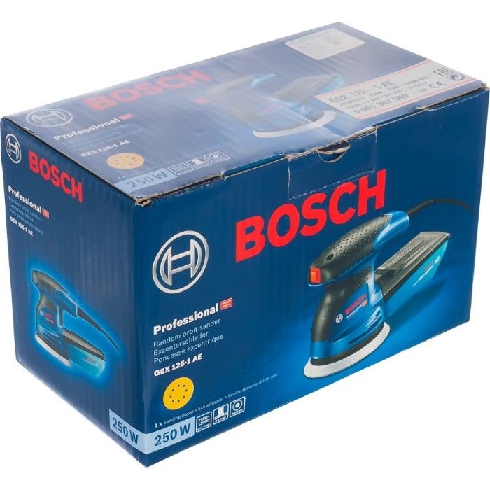 Эксцентриковая шлифмашина Bosch GEX 125-1 AE (0.25 кВт, 125 мм) (0601387500)