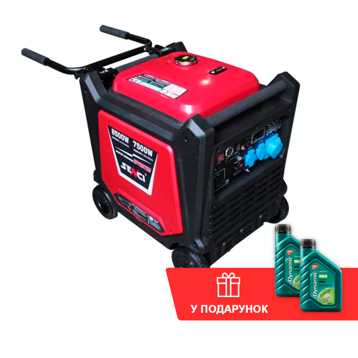 Інверторний бензиновий генератор SENCI SC9000iE + олива (8.5 кВт)