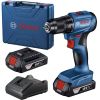 Аккумуляторная дрель-шуруповерт Bosch GSR 185-LI Professional (18 В, 2х2 А*ч, 50 Н*м) (06019K3000)