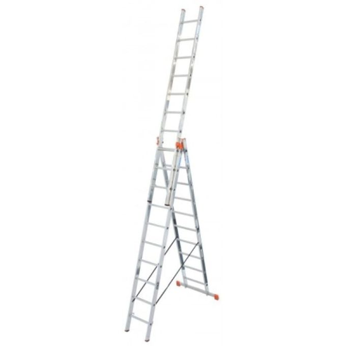 Універсальна 3-секційна драбина KRAUSE Tribilo (3х10 сходинок) (129680)