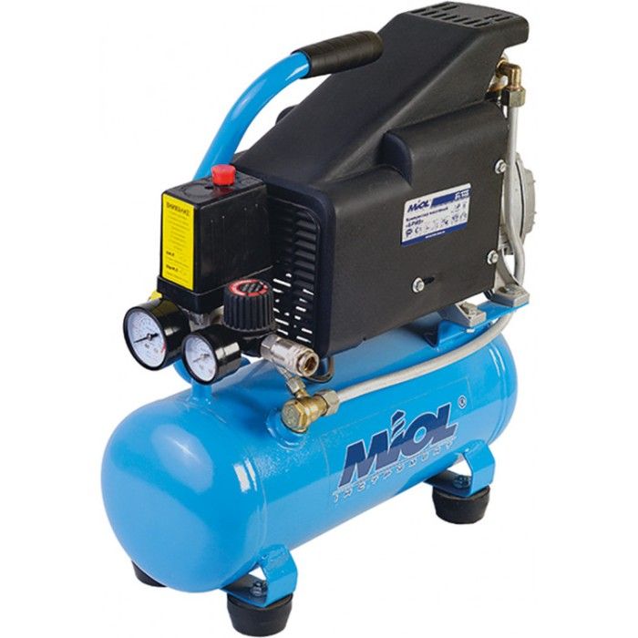 Компресор Miol Бриз масляний прямопривідний (7,5 л. 80 л\мин)