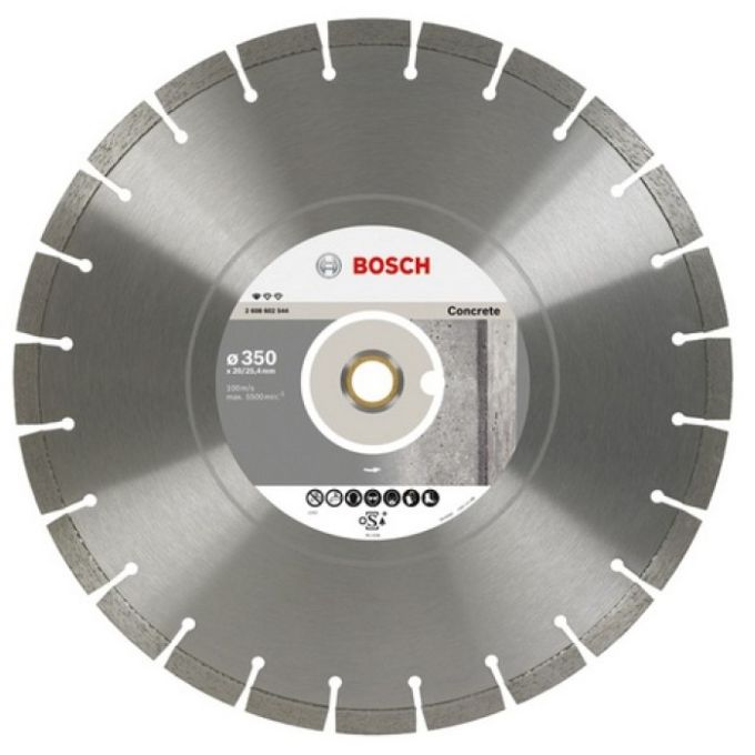 Алмазний відрізний круг по бетону Bosch PF Concrete (350х20/25,4) (2608602544)