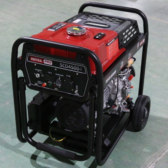 Дизельний генератор КВІТКА PRO SCD4500E + олива (4 кВт) (110-7009)