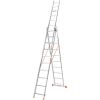 Драбина алюмінієва 3-х секційна BLUETOOLS (3х10 сходинок) (160-9007)