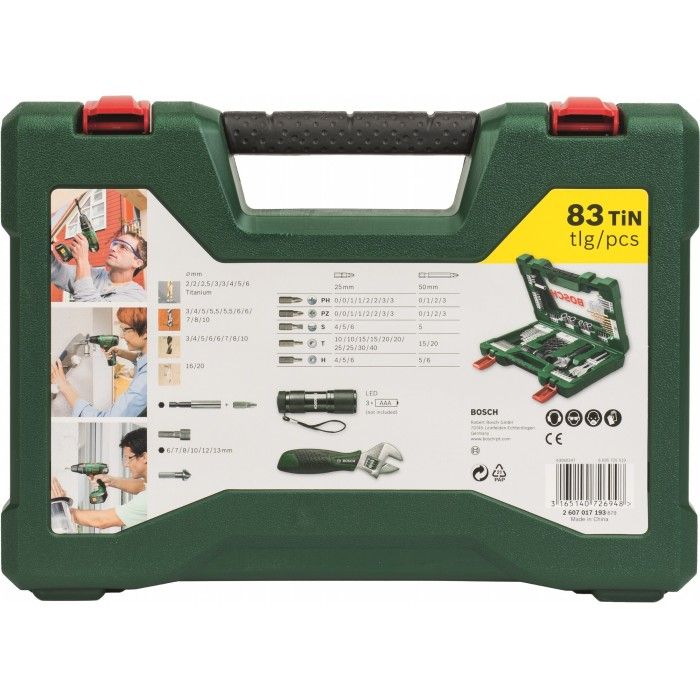 Набір приладдя Bosch V-Line-83 (83 предметів) (2607017193)