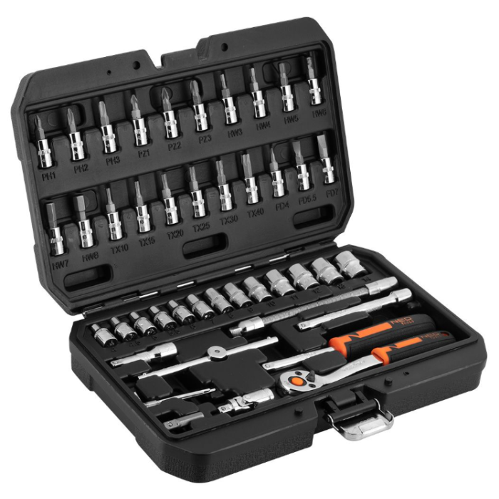 Набор сменных головок NEO Tools (1/4, 46 шт.) (10-004)