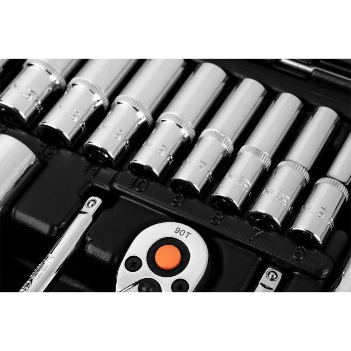Набор сменных головок NEO Tools (1/2", 1/4", 110 шт.) (10-066)