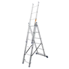 Лестница алюминиевая 3-х секционная BLUETOOLS Expert (3х12 ступеней) (160-9029)