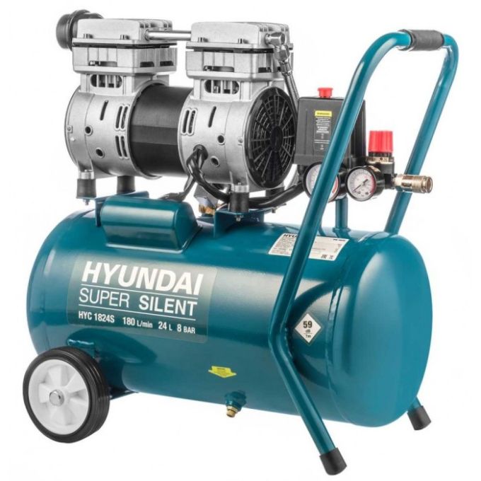 Компресор Hyundai HYC 1824S (1 кВт, 180 л/хв, 24 л)