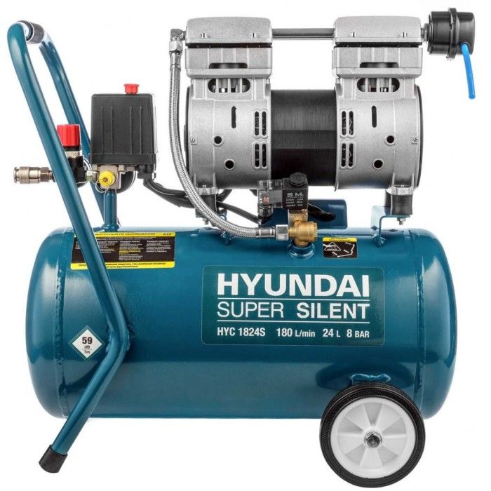 Компресор Hyundai HYC 1824S (1 кВт, 180 л/хв, 24 л)