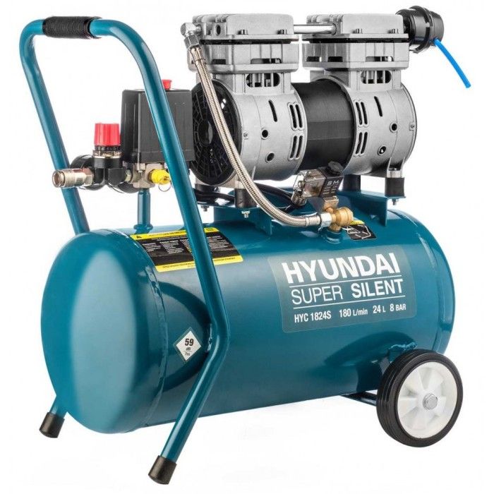 Компресор Hyundai HYC 1824S (1 кВт, 180 л/хв, 24 л)
