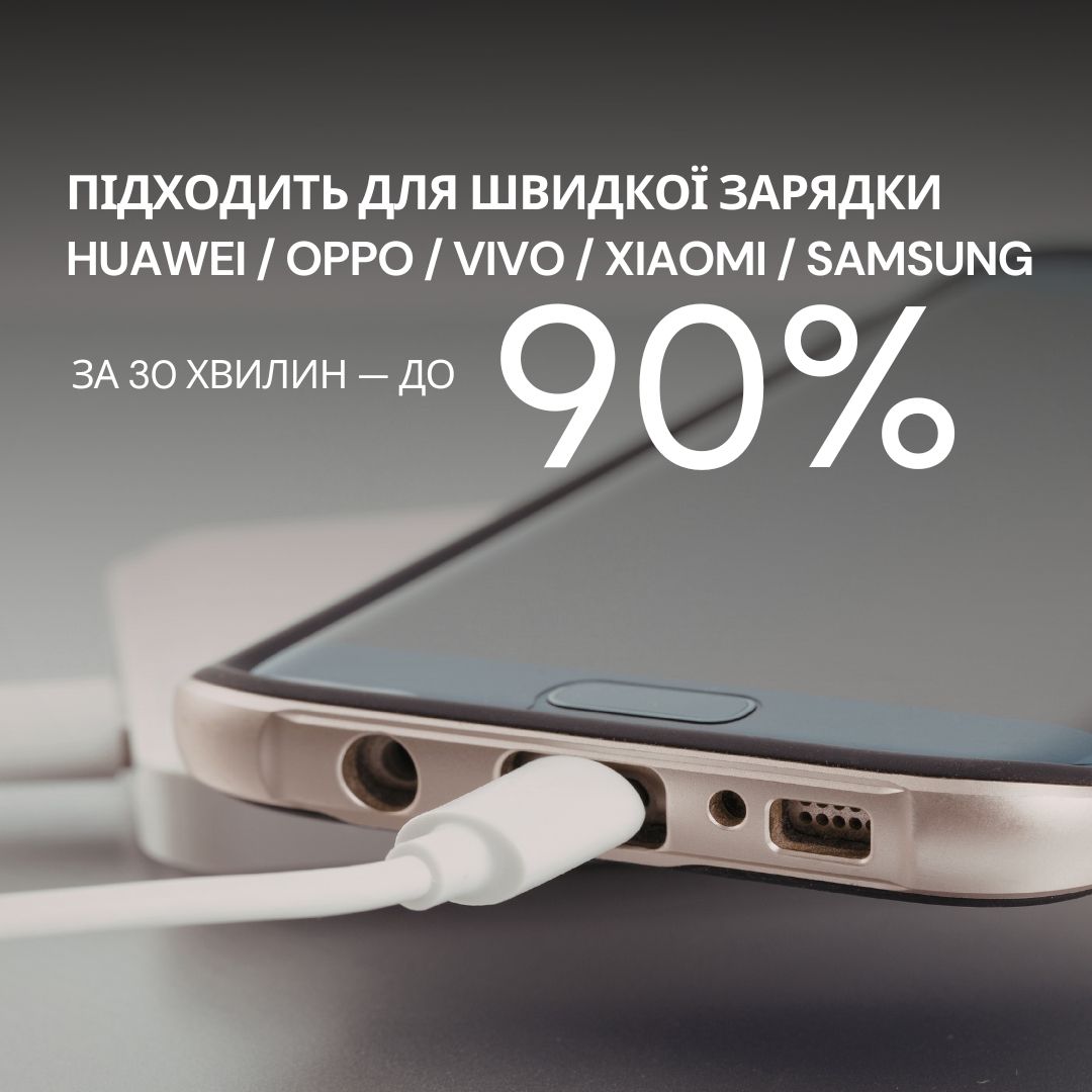 Надшвидка зарядка кабель USB Type-C 200см для зарядки та передачі даних телефонів