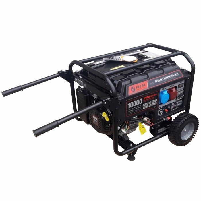 Бензиновый генератор PEZAL PGG11000E-E3 + масло (8.5 кВт, ~3ф, 400 В)