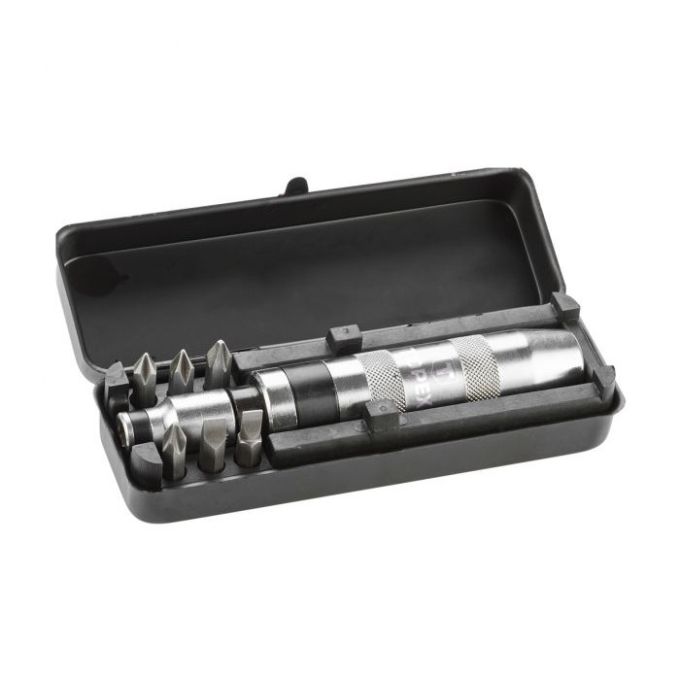 Отвертка ударная + набор бит Topex (6 шт.) (39D556)