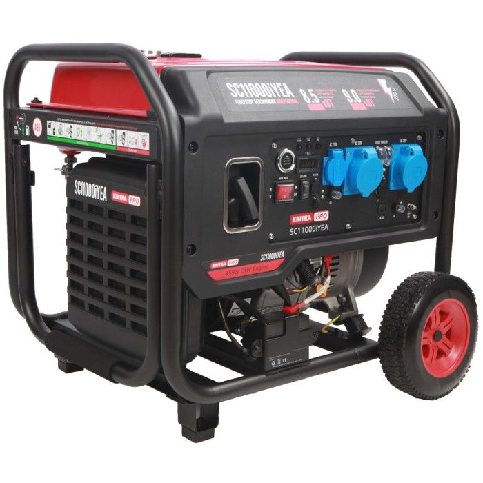 Інверторний бензиновий генератор КВІТКА PRO SC11000iYEA (9 кВт, є вихід під ATS) (110-7043)
