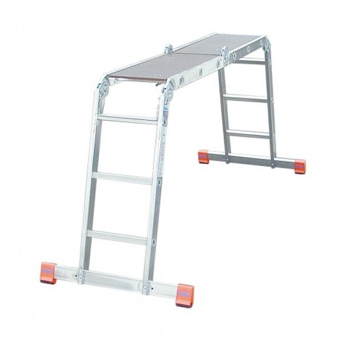 Лестница-трансформер шарнирная KRAUSE MultiMatic (4х5 ступенек, без платформы) (120731)