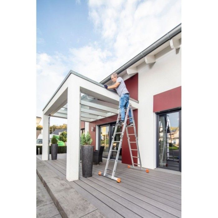 Лестница-трансформер шарнирная KRAUSE MultiMatic (4х5 ступенек, без платформы) (120731)