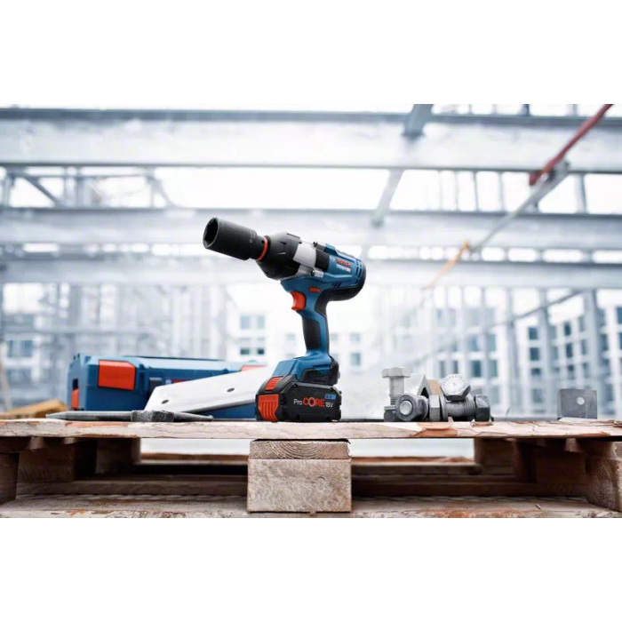 Аккумуляторный ударный гайковерт Bosch GDS 18V-1050 H (2х18 В, 5 А*ч) (06019J8522)