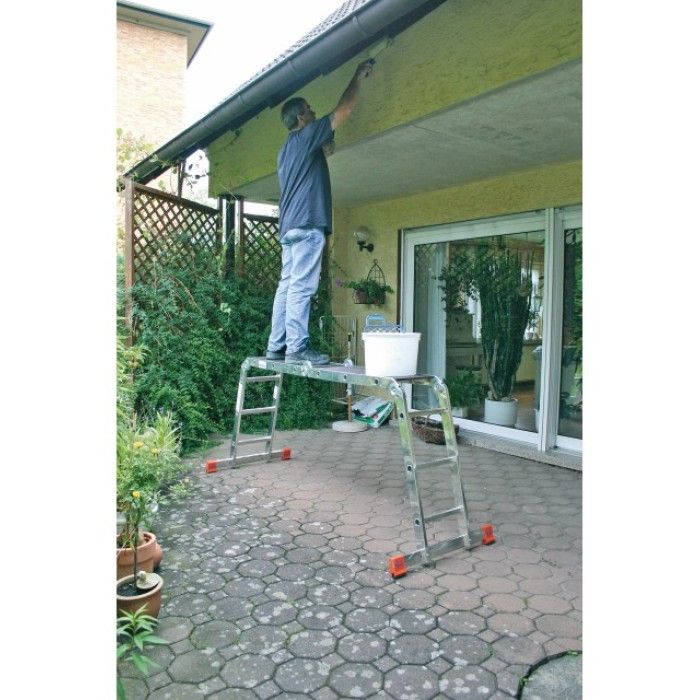 Драбина-трансформер шарнірна KRAUSE MultiMatic (4х3 сходинки, без платформи) (120632)