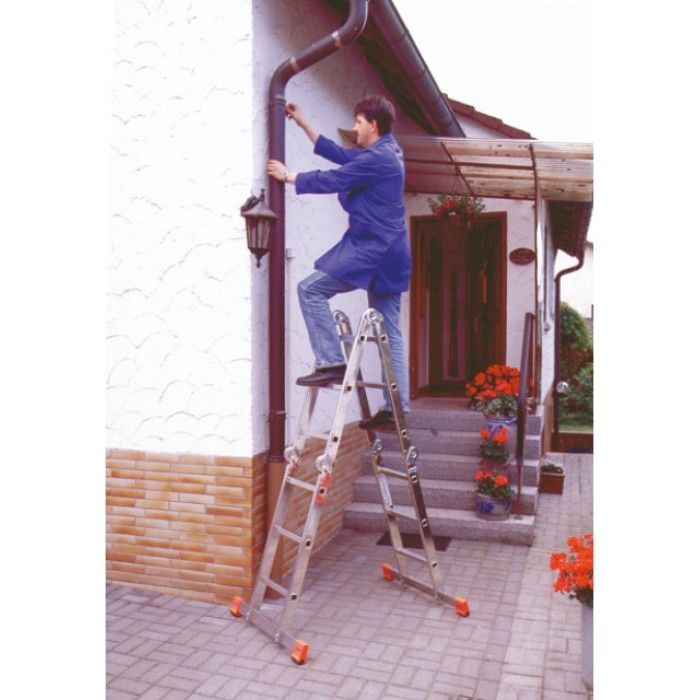 Драбина-трансформер шарнірна KRAUSE MultiMatic (4х3 сходинки, без платформи) (120632)